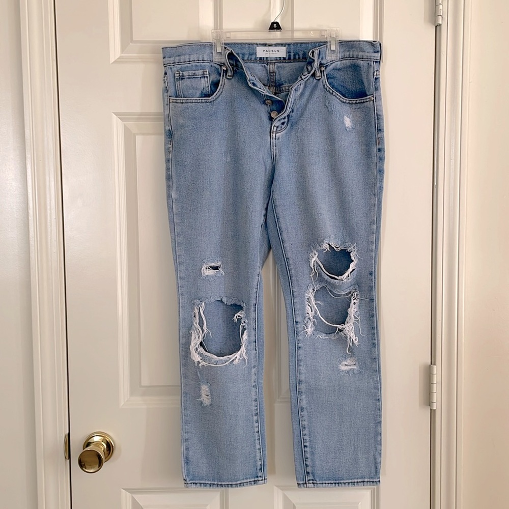 Pacsun light wash boyfriend jeans